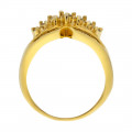 14K Gold Ring with Diamonds