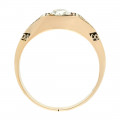 Κ18 Gold Vintage Ring with Diamond