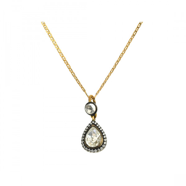  18K Gold Pendant with Diamonds